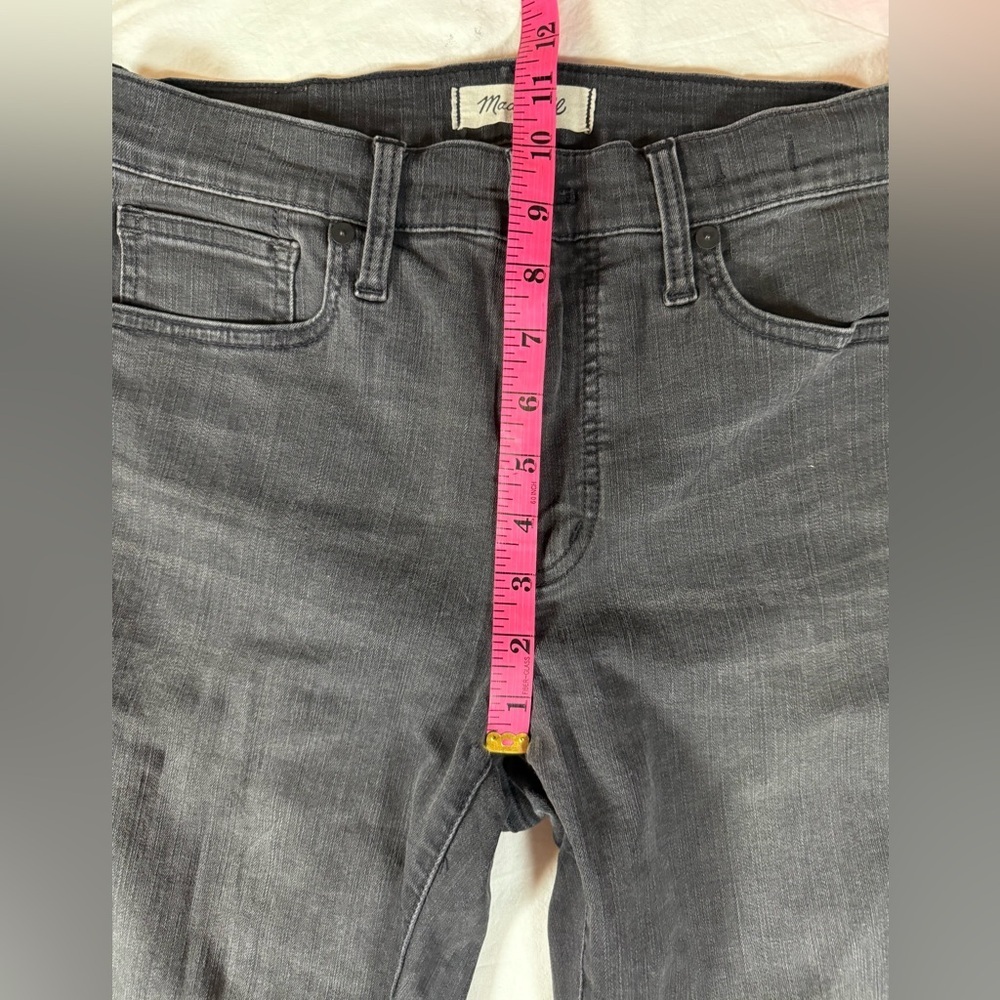 Madewell 9” High Rise Skinny Jeans in Black Sea 29 Tall - Picture 11 of 13